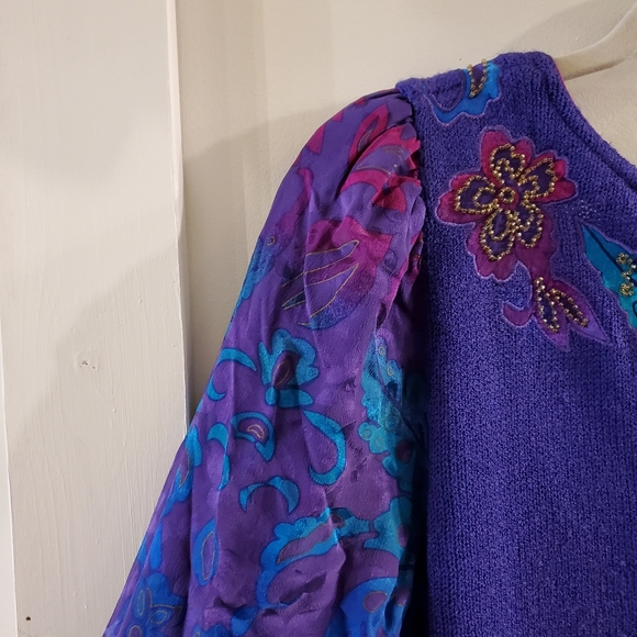 vintage Umi Collections by Anne Crimmins sweater/blouse size S - Picture 3 of 10